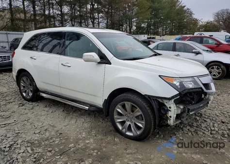 2010 Acura Mdx Advance z USA, uszkodzony, nr VIN 2HNYD2H78AH503142